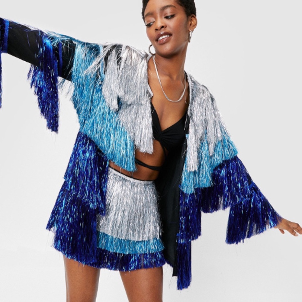 Nasty Gal Metallic Set